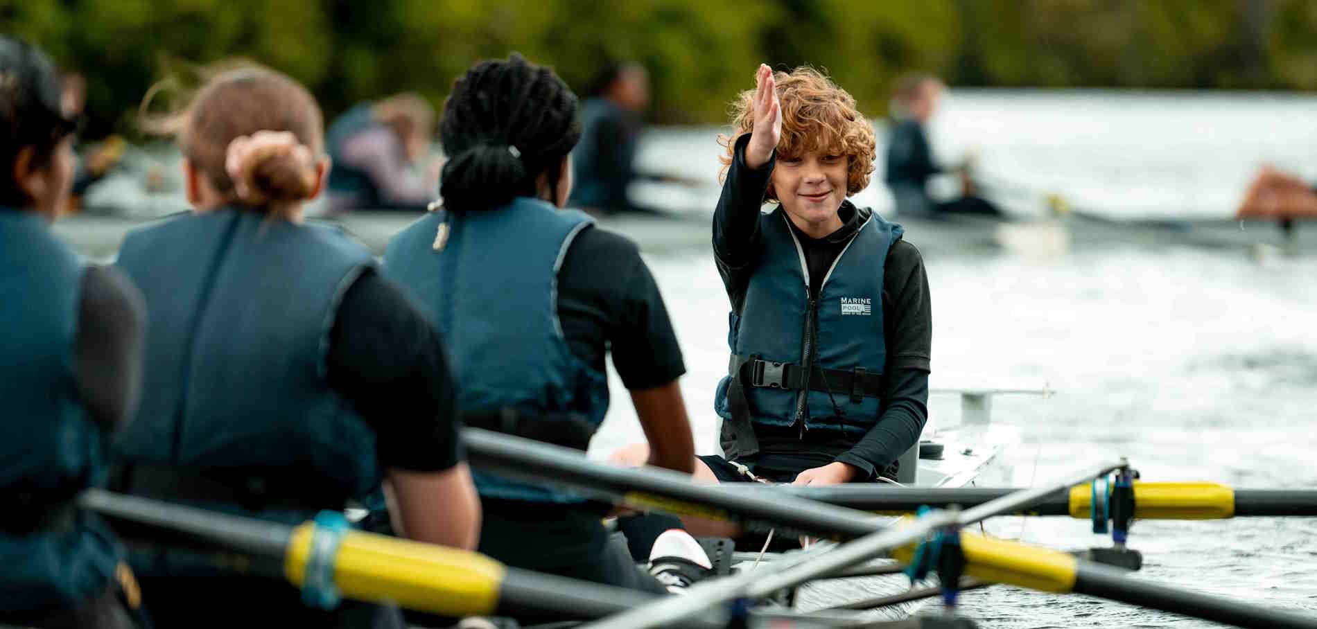 Children Rowing