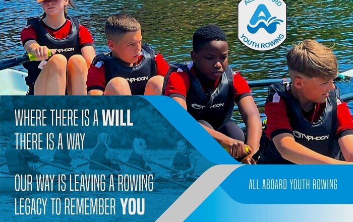 All Aboard Youth Rowing - where there is a will campaign